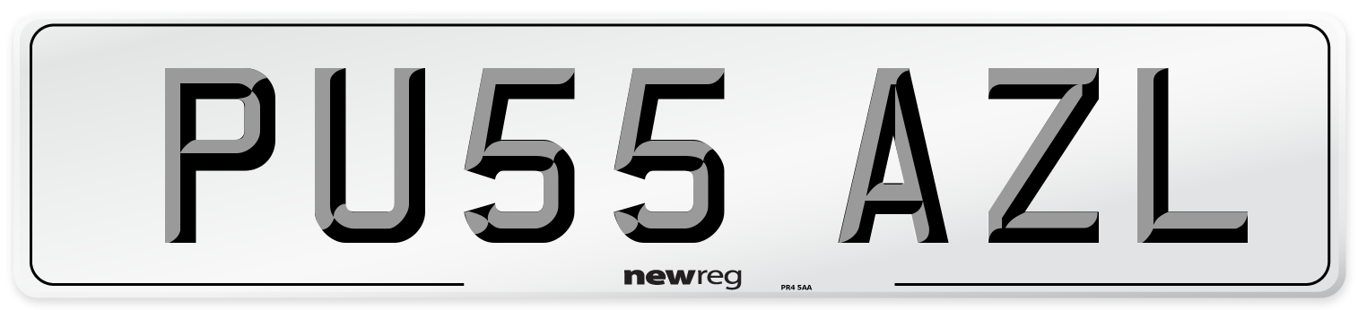 PU55 AZL Number Plate from New Reg